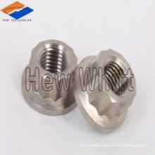 GR5 titanium 12 point flange nut